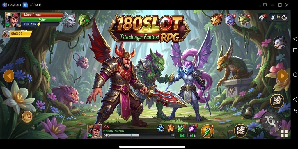 Tampilan gameplay RPG yang mendebarkan di 180SLOT.