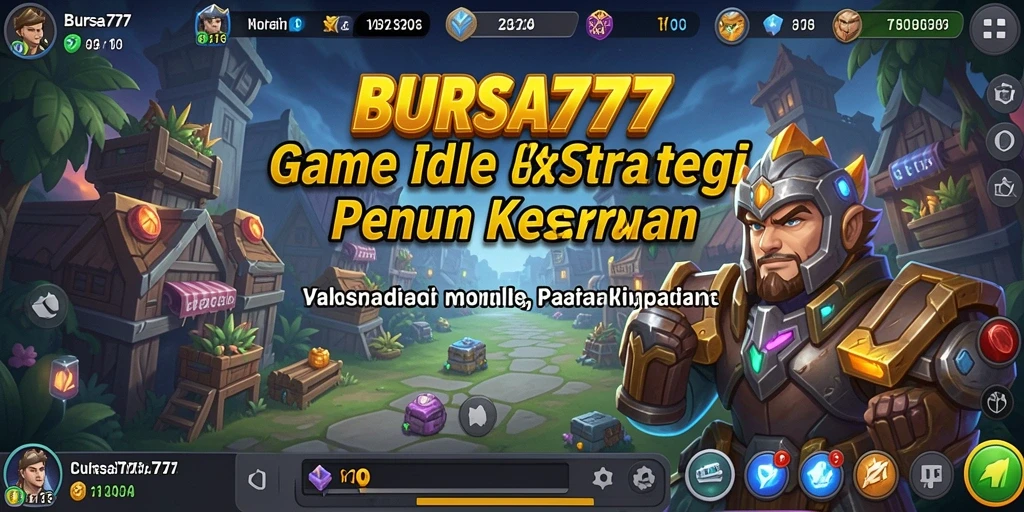 Tampilan gameplay BURSA777 yang menakjubkan dengan elemen Idle.