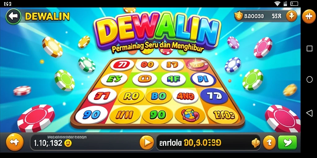 Tampilan menarik gameplay bingo DEWALIN yang seru.