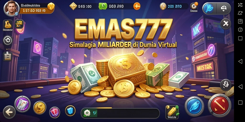 Screenshot gameplay EMAS777 dengan tampilan bisnis yang mengesankan.