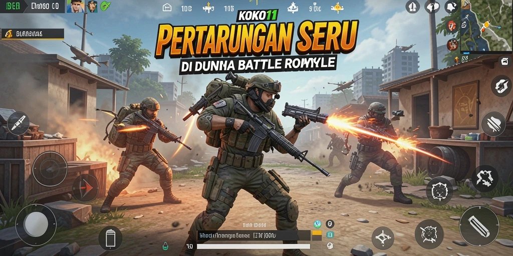 Gameplay mendebarkan di KOKO11, aksi Battle Royale tak terlupakan.