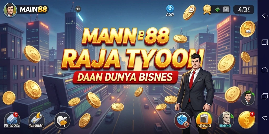 Tampilan gameplay <strong>MAIN88</strong> menunjukkan pemain mengelola bisnis dengan baik.