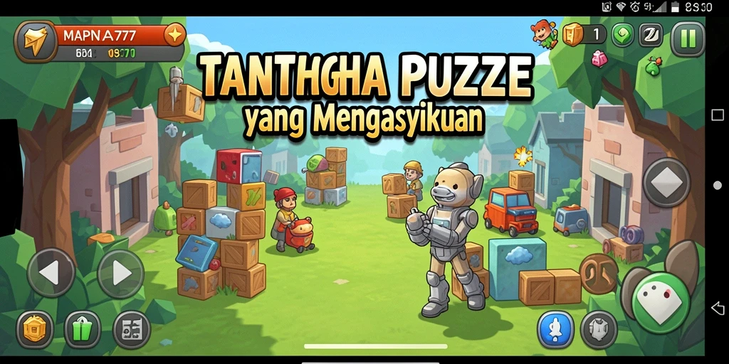 Screenshot gameplay MAPNA777 yang menunjukkan tantangan puzzle menarik.