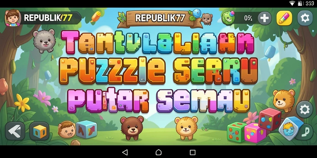 Screenshot gameplay puzzle yang seru dan menantang.