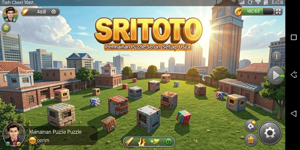 Screenshot SRITOTO menunjukkan gameplay Puzzle yang seru dan menantang.